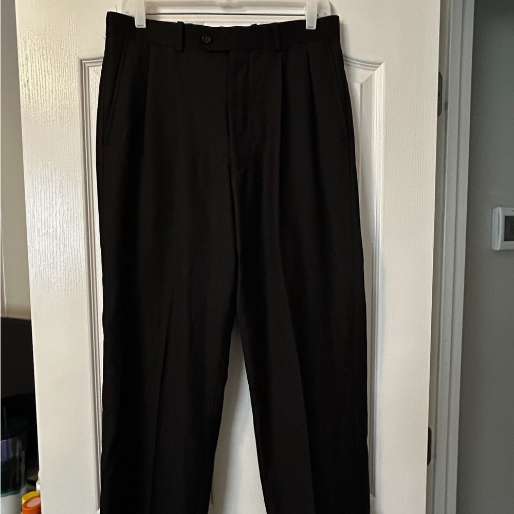 Alan Flusser Men’s Black Dress Pants – Size 32x30